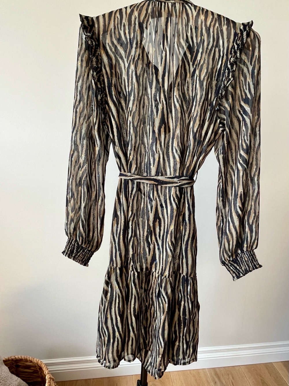 Garcia Dark Fairycore Sheer Ruffle Dress Whimsigoth Prairie Chic✨EUC - Picture 5 of 16